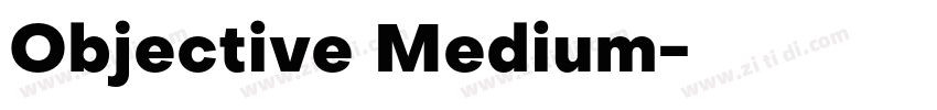 Objective Medium字体转换
